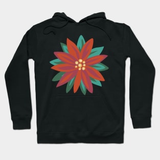 Folk Poinsettia Hoodie